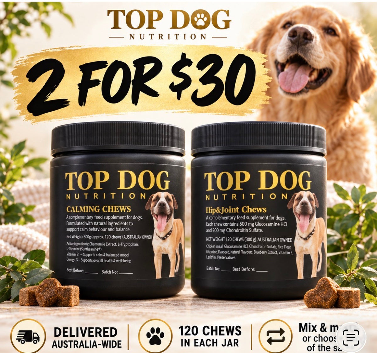 2 JARS FOR JUST $30