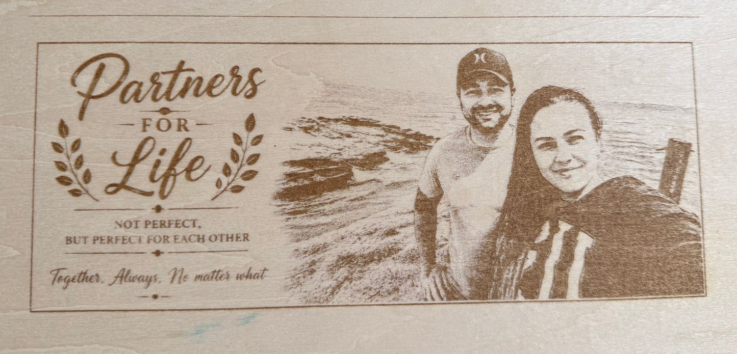 Portrait or Photo Engraved On Plywood