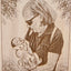 Portrait or Photo Engraved On Plywood